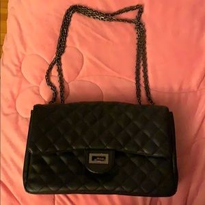 Flap bag vegan leather